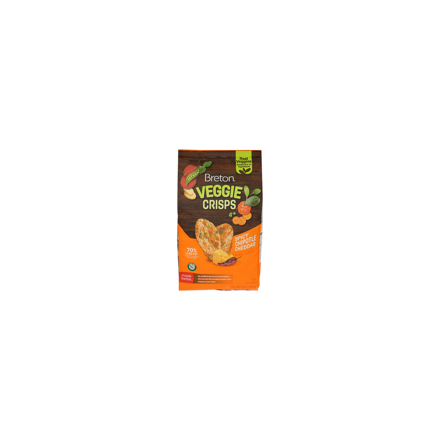 Whippet Chipotle Cheddar Veggie Crisps - 6 Ounce Image 1 of 4