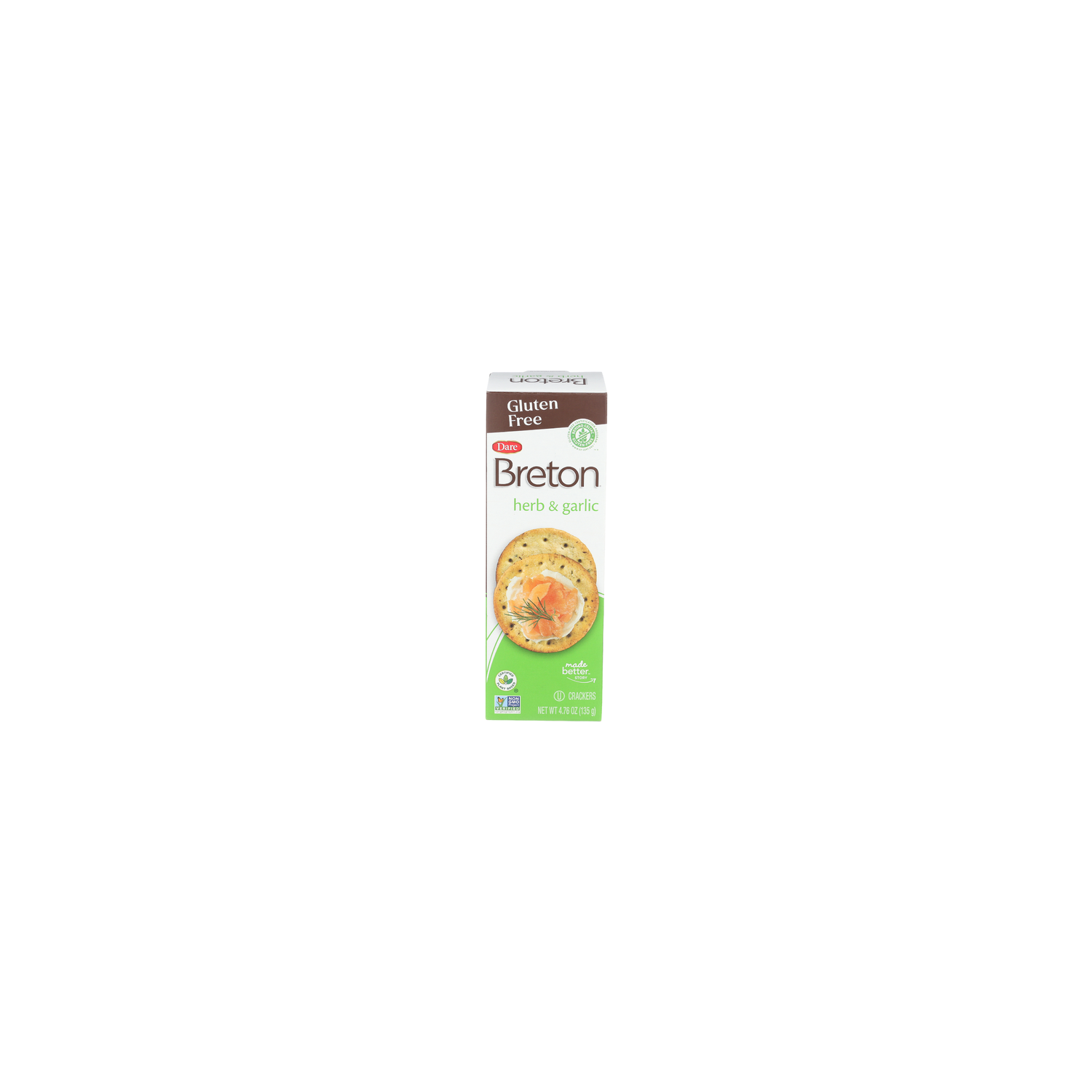 Dare Herb And Garlic Crackers Breton - 4.76 Ounce Image 1 of 4