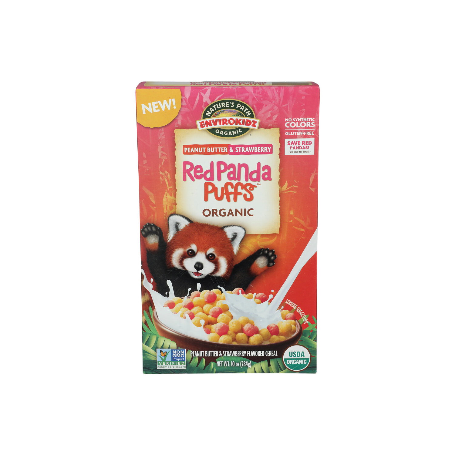 Envirokidz Nature's Path Organic Red Panda Puffs Cold Cereal Box - 10 Ounce Image 1 of 4
