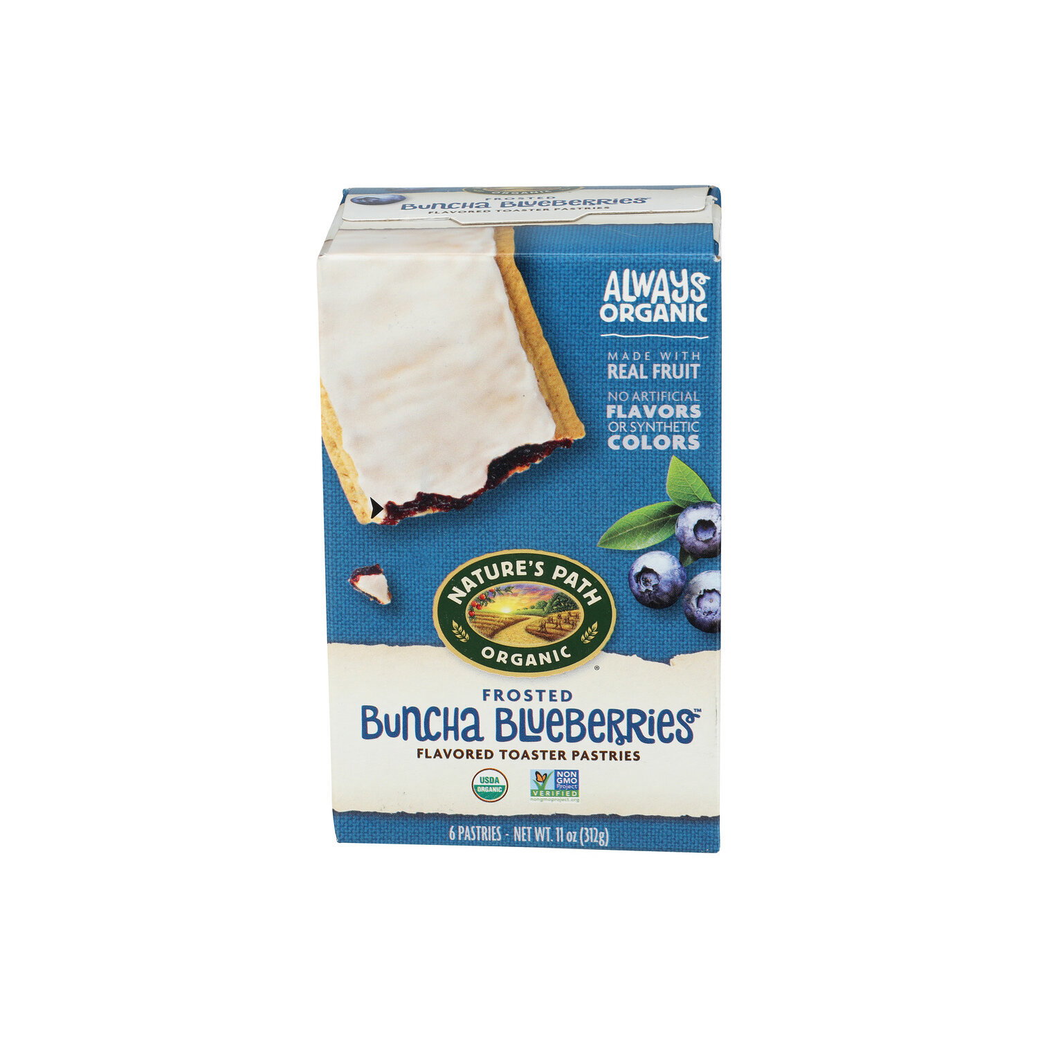 NATURE's Path Organic Blueberry Frosted Toaster Pastries Box - 1.833 Ounce - 6 Count Image 1 of 4