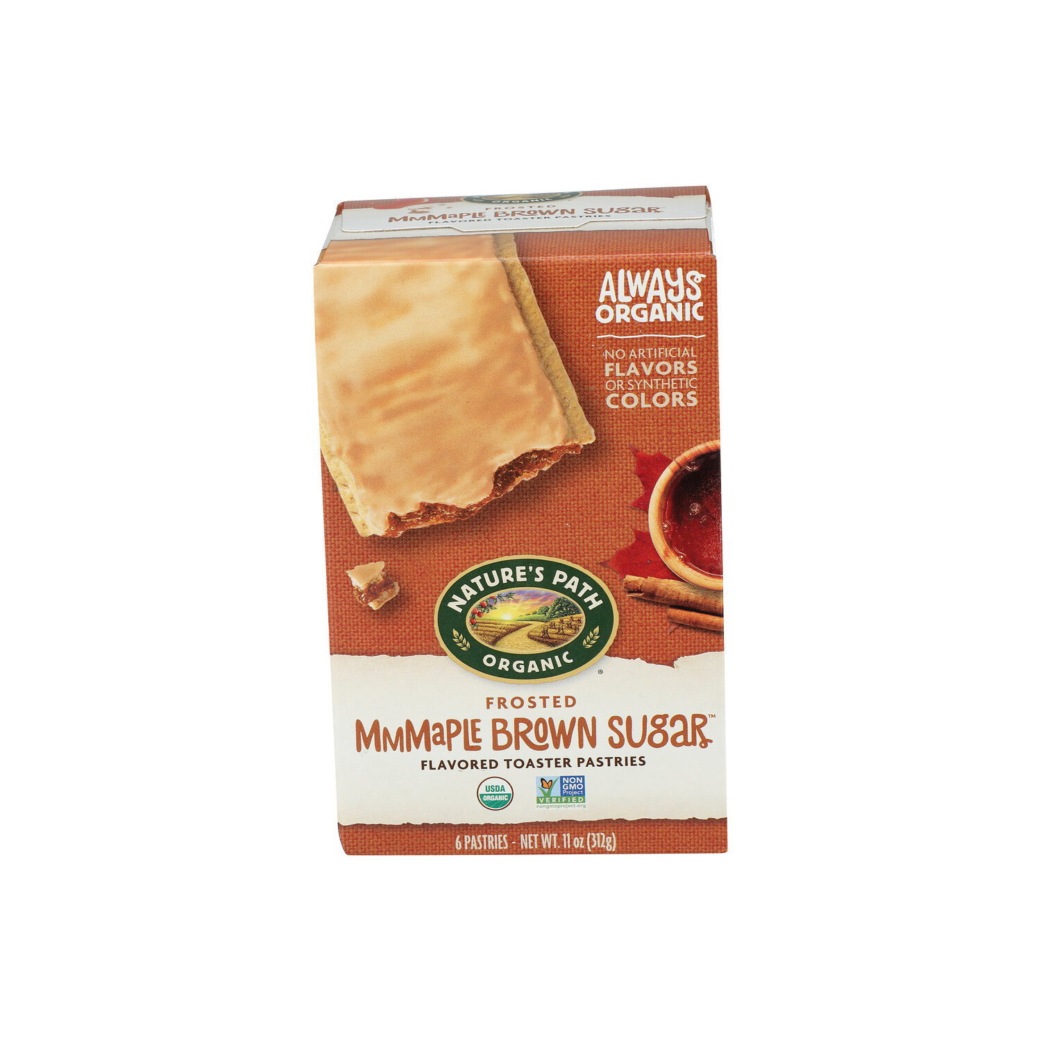 NATURE's Path Organic Maple Brown Sugar Toaster Pastries Cinnamon Frosted Froster - 1.833 Ounce - 6 Count Image 1 of 4