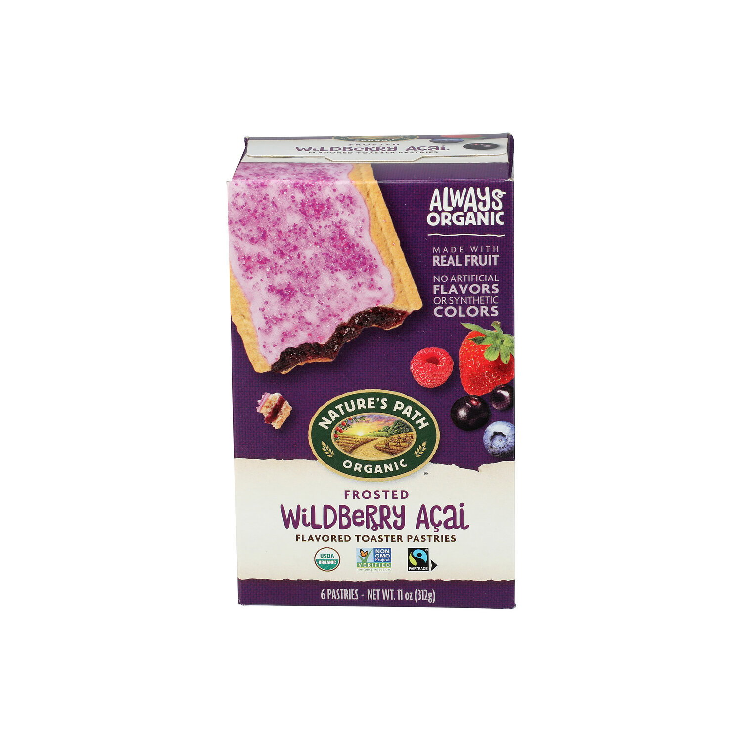 Nature's Path Organic Frosted Wildberry Acai Toaster Pastries