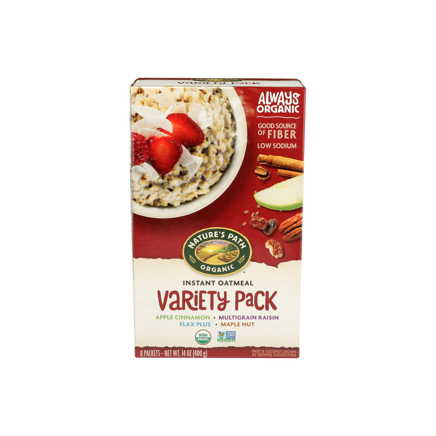 NATURE's Path Organic Variety Hot Oatmeal Pack - 1.75 Ounce - 8 Count Image 1 of 4