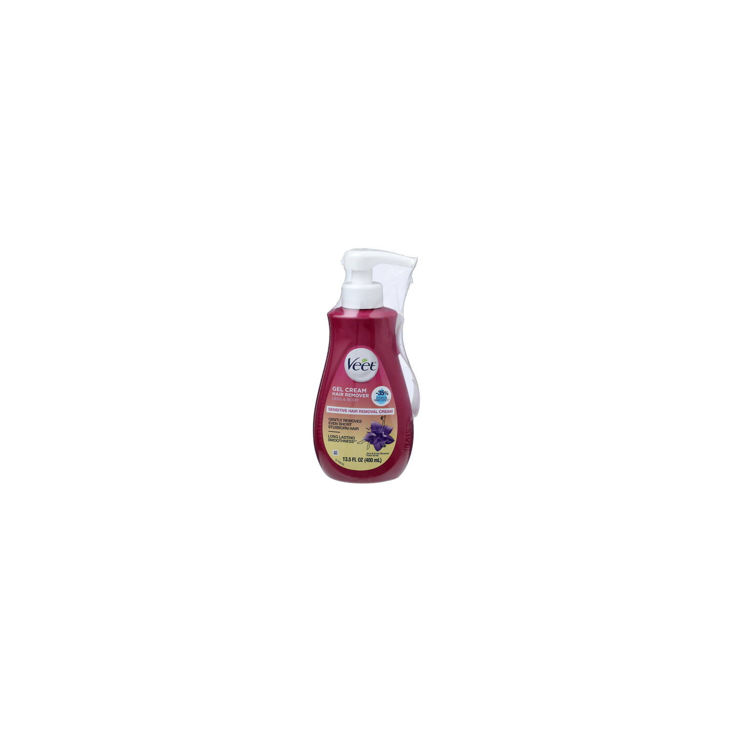 Veet Aloe & Violet Blossom Fresh Smell Legs & Body Gel Cream Hair Remover - 13.5 Fluid Ounce Image 1 of 3