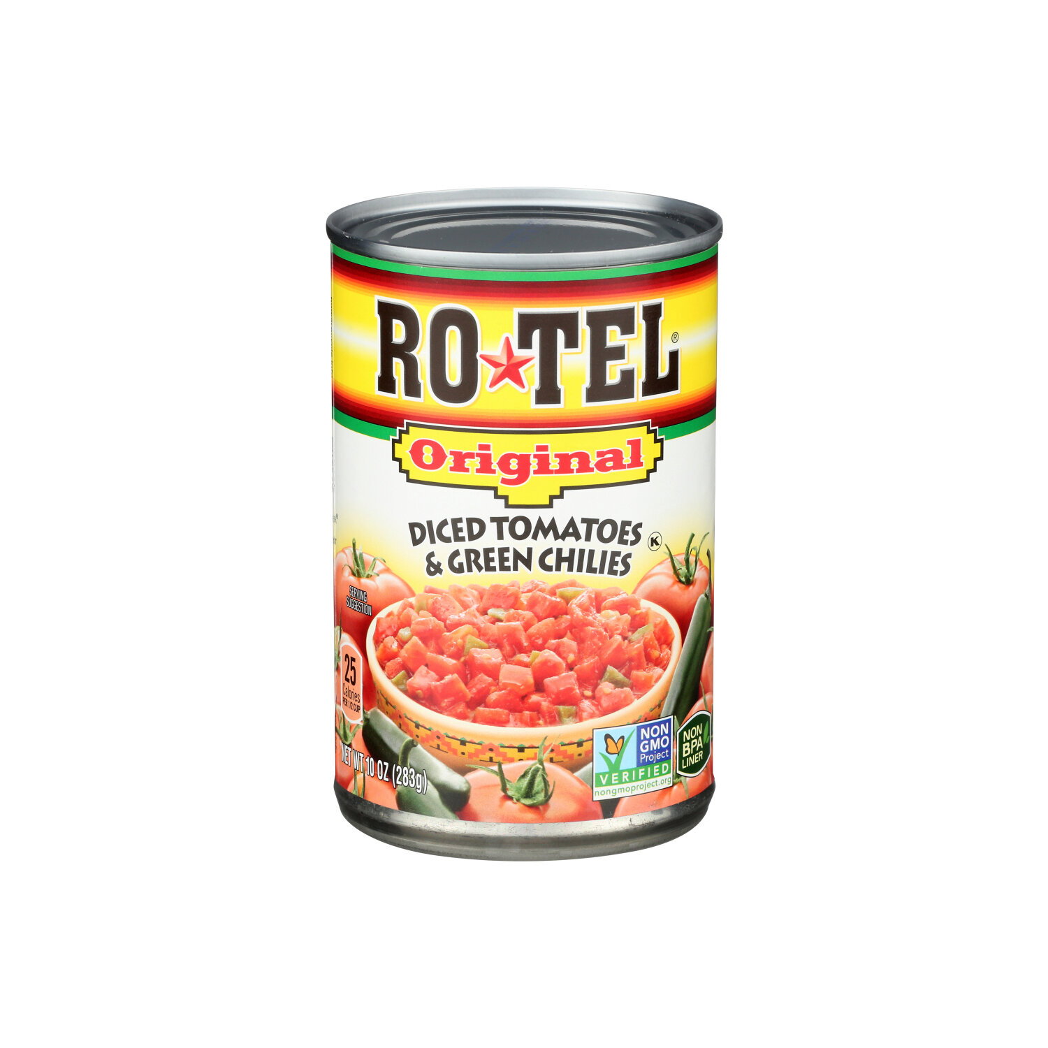 Ro-Tel Rotel Diced Tomatoes And Green Chilies - 10 Ounce Image 1 of 2