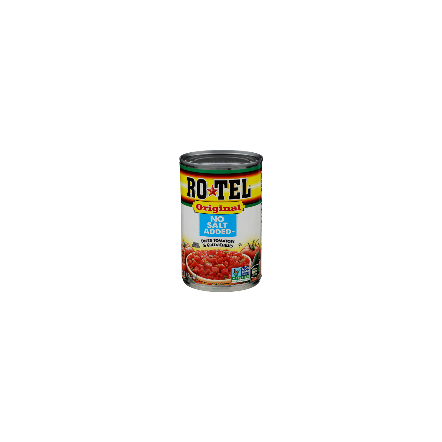 RO-TEL No Salt Added Original Diced Tomatoes & Green Chilies - 10 Ounce Image 1 of 4