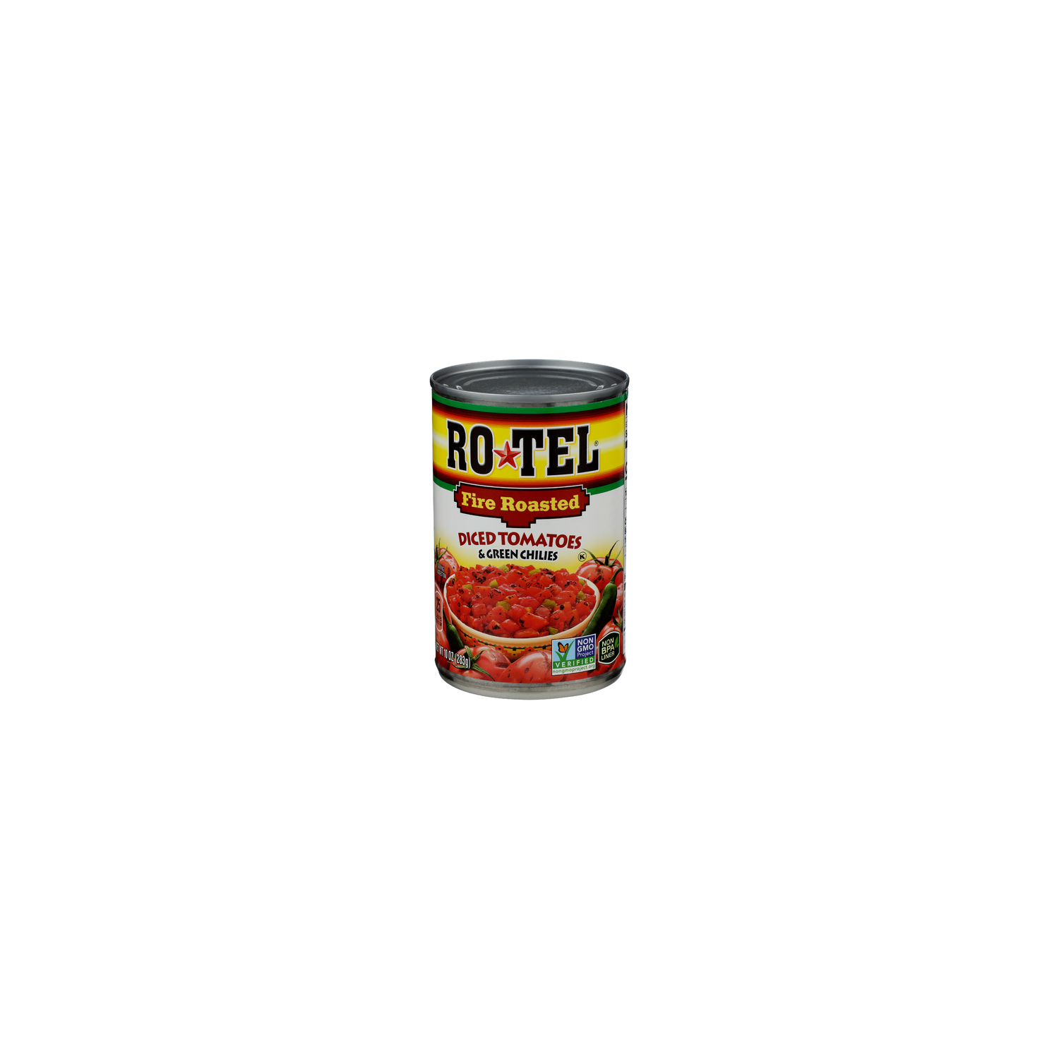 RO-TEL Fire Roasted Diced Tomatoes & Green Chilies - 10 Ounce Image 1 of 4