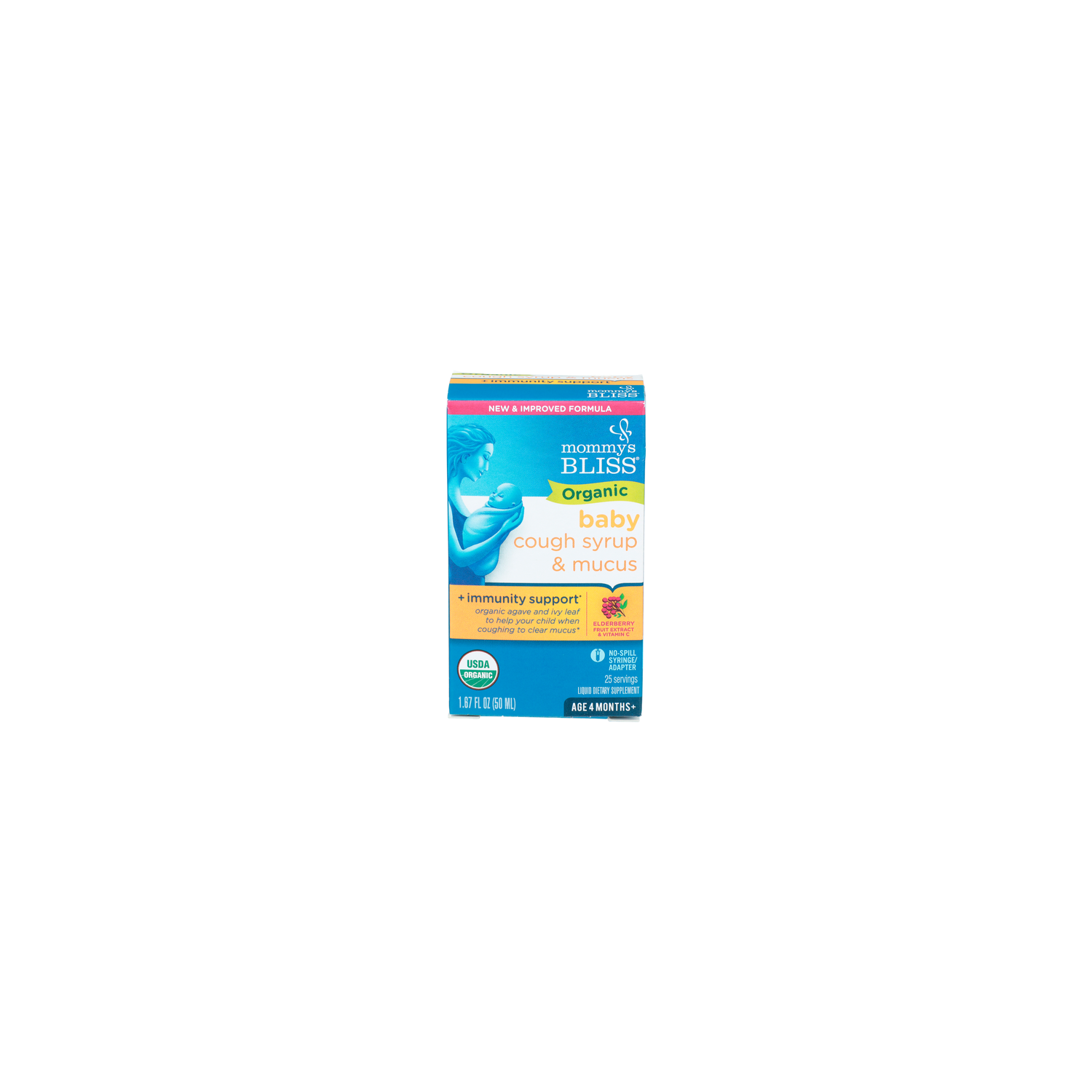 Mommy's Bliss Elderberry Fruit Extract & Vitamin C Baby Cough Syrup & Mucus - 0.067 Fluid Ounce - 25 Count Image 1 of 2