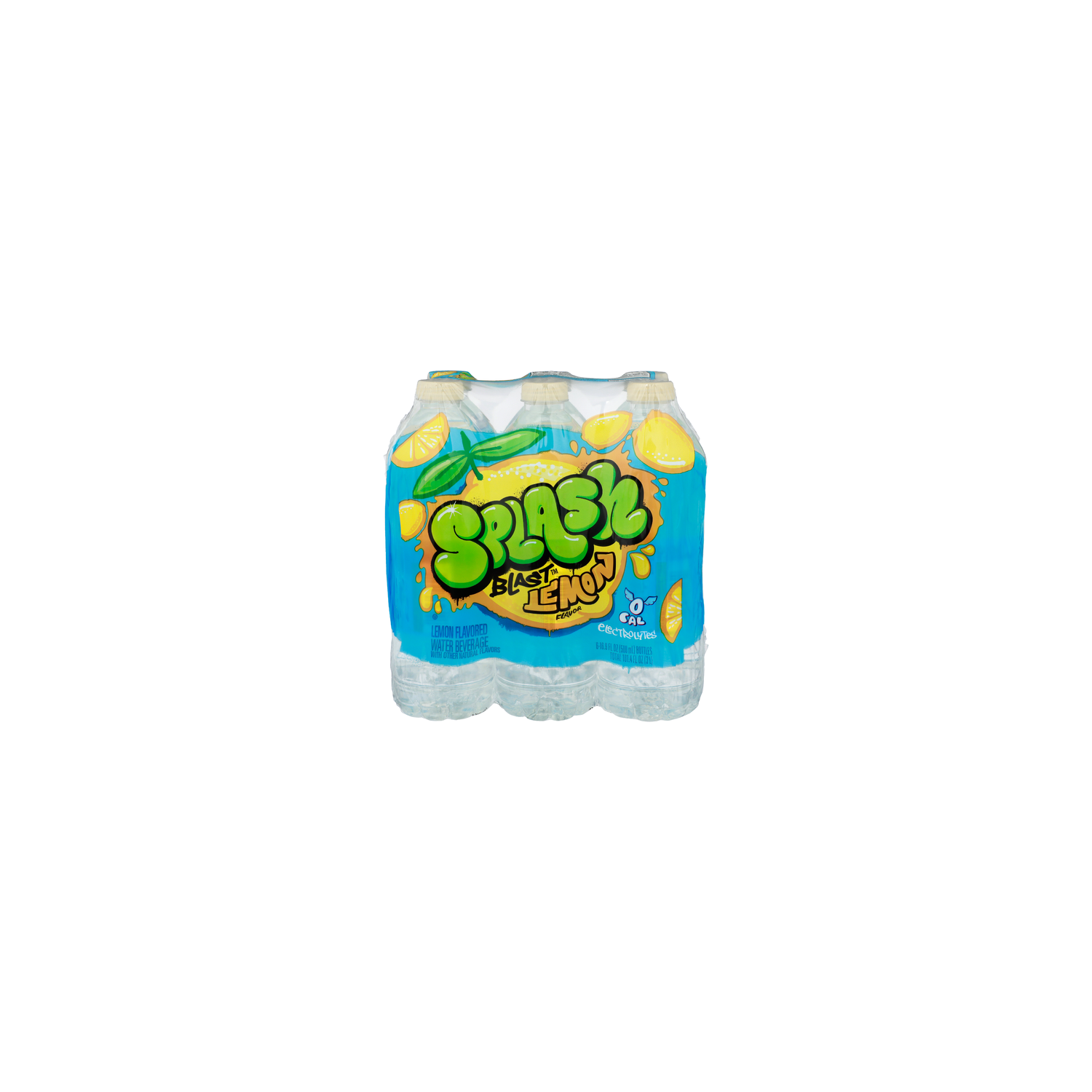 Splash Blast Lemon Flavor Flavored Water Beverage - 16.9 Fluid Ounce - 6 Count Image 1 of 4