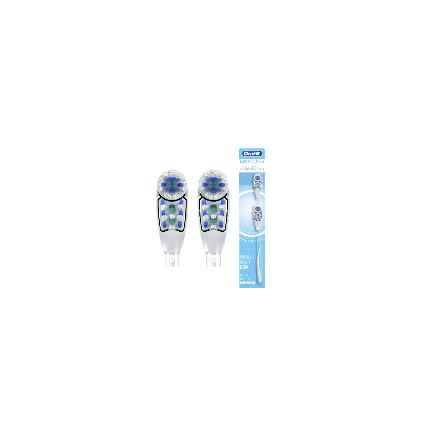 Oral-B Battery Power Replacement Brush Heads - 2 Each Image 1 of 2
