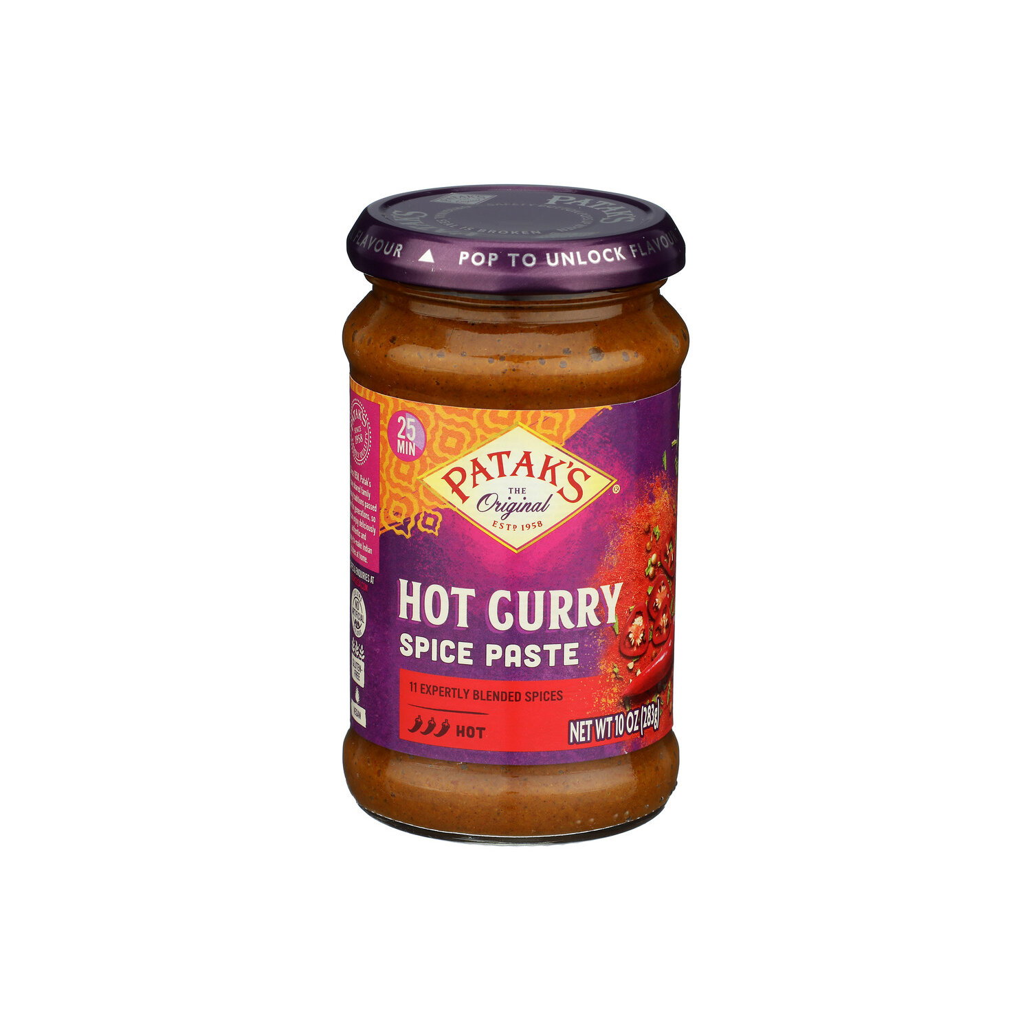 PATAK's Hot Curry Paste - 10 Ounce Image 1 of 4