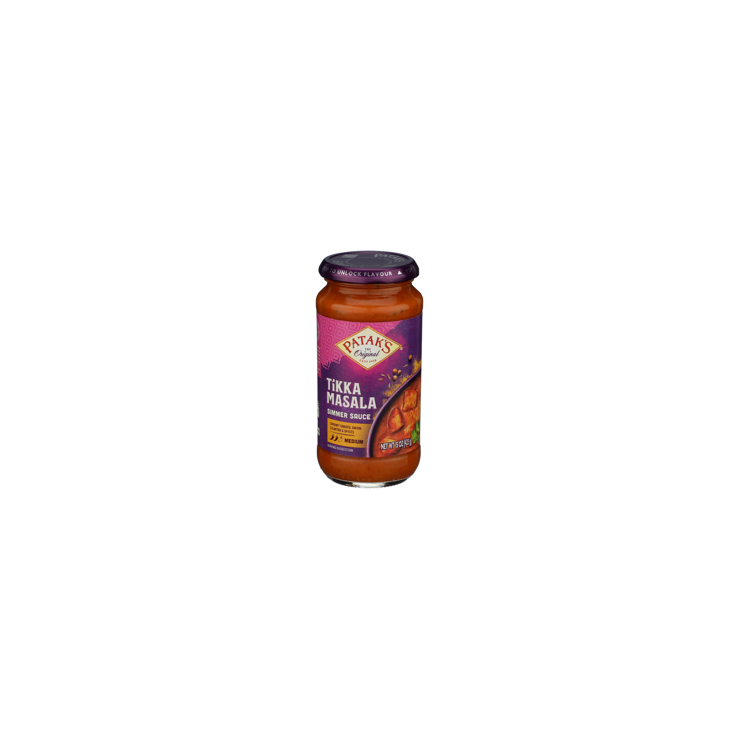 PATAK's Tikka Masala Sauce Currry Simmer Simmers - 15 Ounce Image 1 of 4