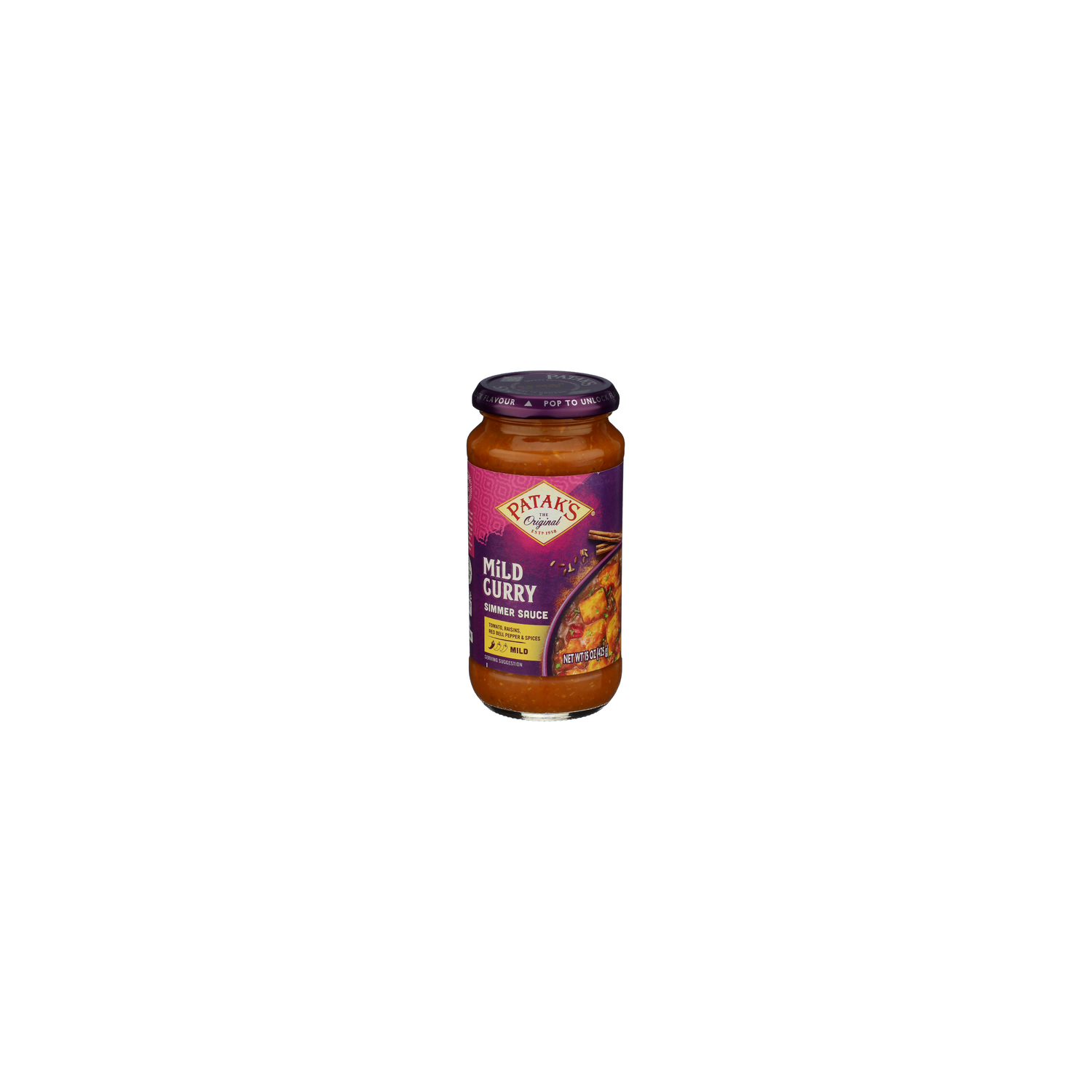PATAK's Curry Sauce Mild Simmer Simmers - 15 Ounce Image 1 of 4
