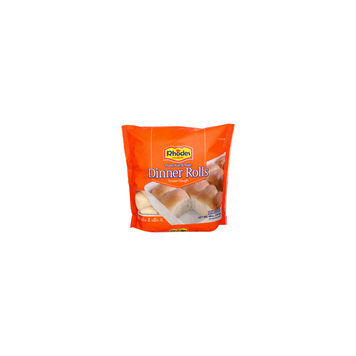 Rhodes Bake N Serv Dinner Rolls Frozen Dough - 1.333 Ounce - 36 Count Image 1 of 4