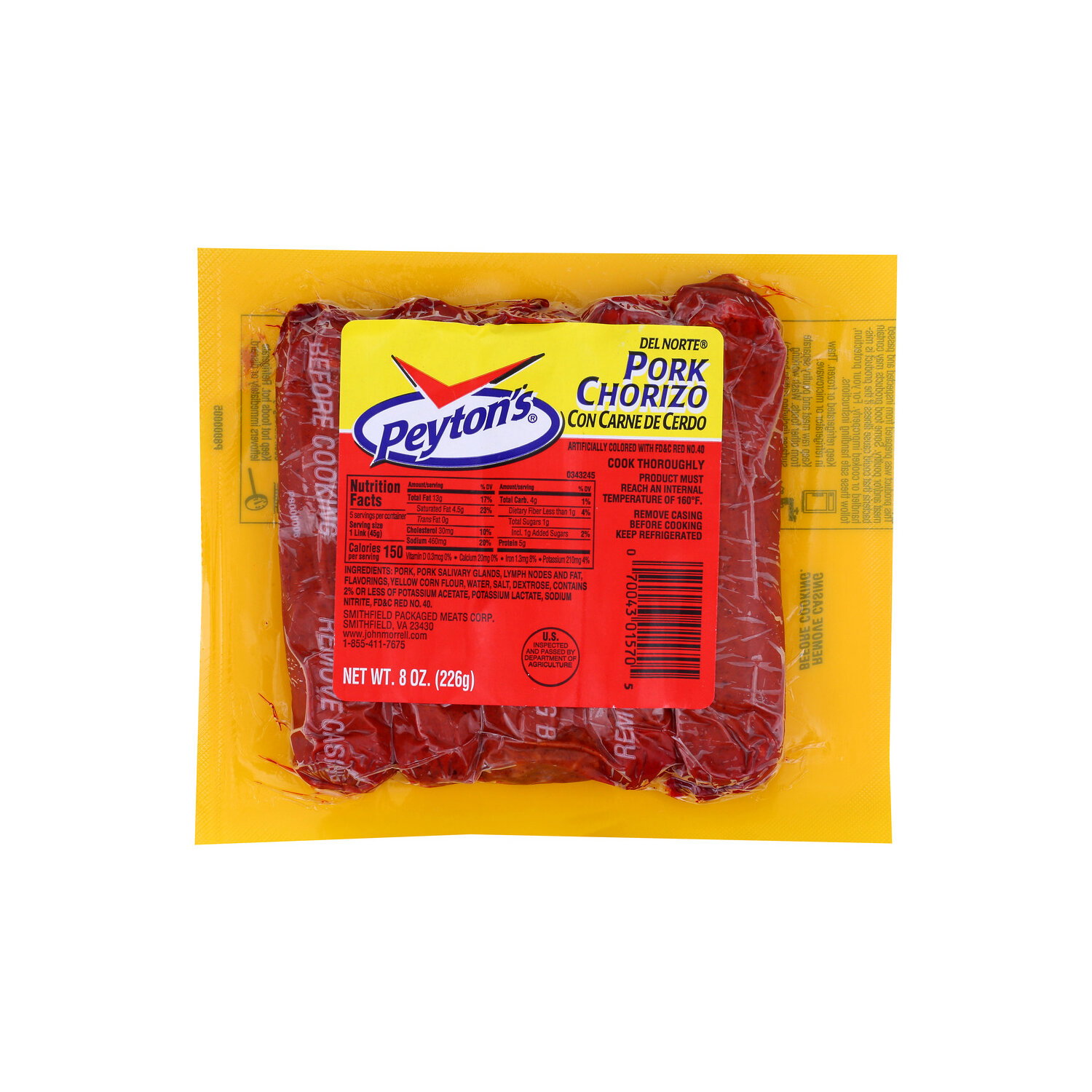 Peyton's Peytons Pork Chorizo Links - 8 Ounce Image 1 of 4