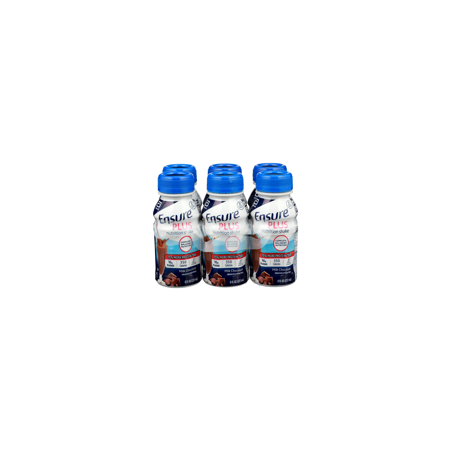 Ensure Milk Chocolate Plus Nutrition Shake - 1.333 Fluid Ounce - 6 Count Image 1 of 2