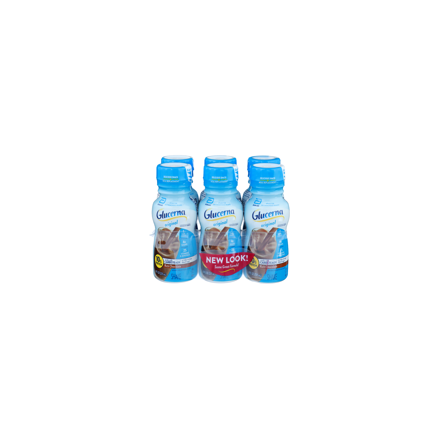 Glucerna Rich Chocolate Original - 8 Fluid Ounce - 6 Count Image 1 of 4