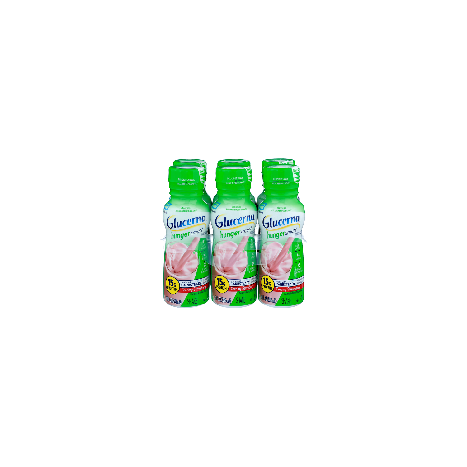 Glucerna Creamy Strawberry Hunger Smart - 10 Fluid Ounce - 6 Count Image 1 of 4