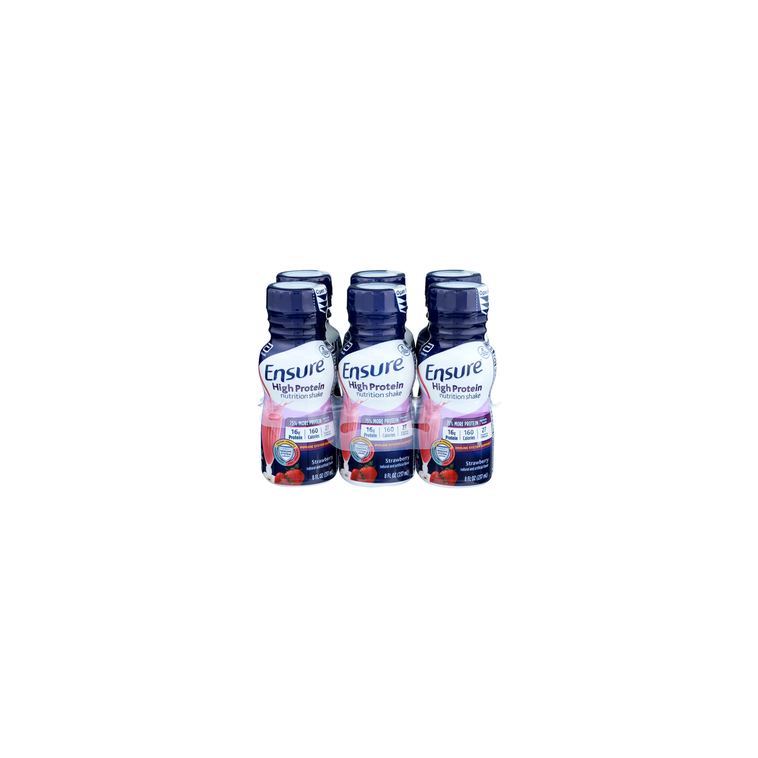Ensure High Protein Strawberry Nutrition Shake - 8 Fluid Ounce - 6 Count Image 1 of 4