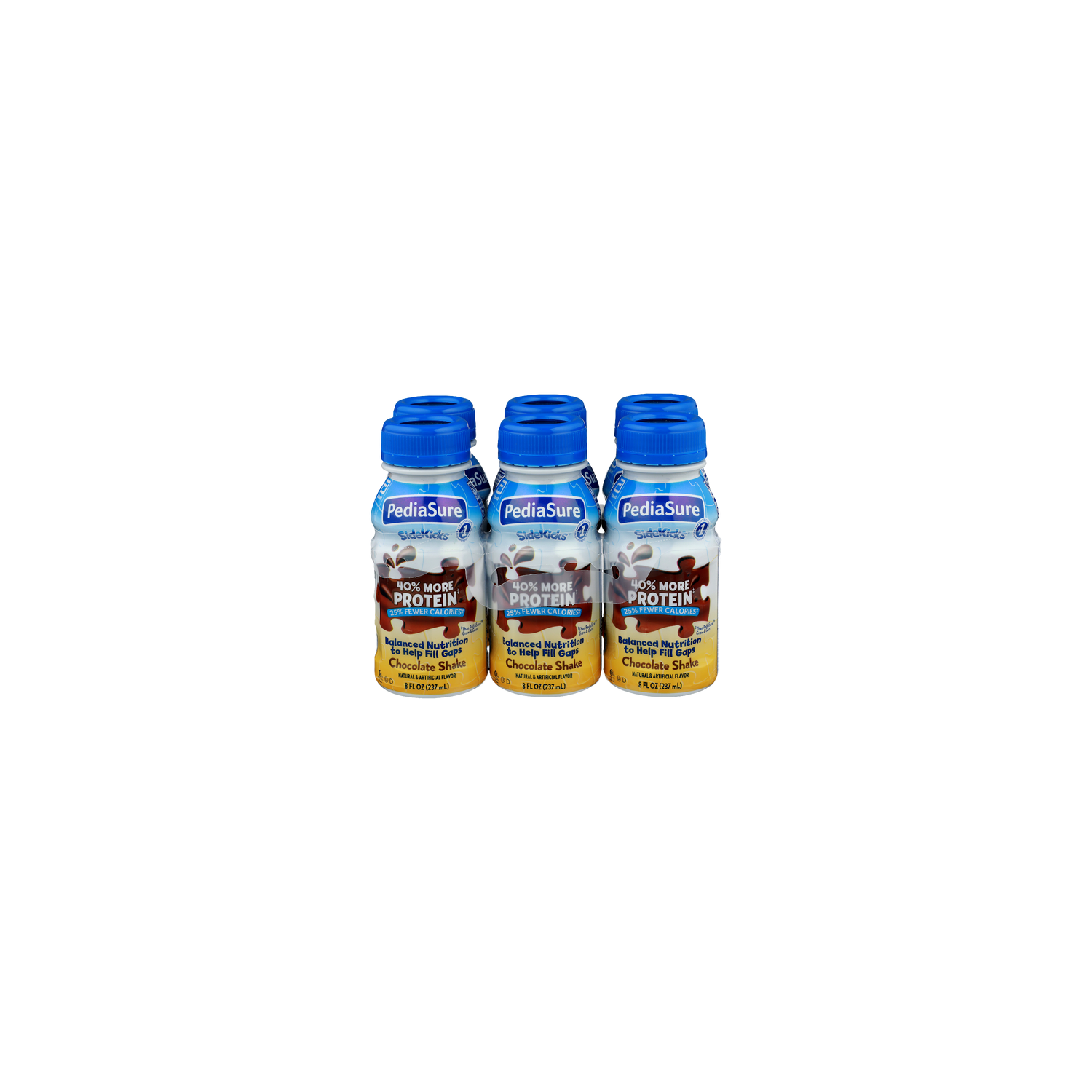 Pediasure Sidekicks Chocolate Shake - 8 Fluid Ounce - 6 Count Image 1 of 4