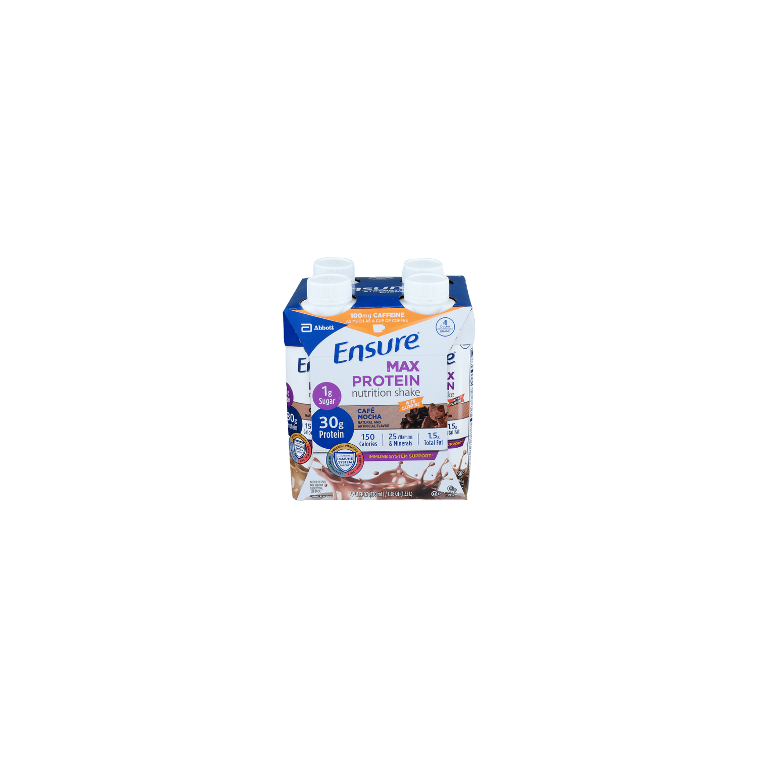 Ensure Max Protein Cafe Mocha Nutrition Shake - 2.75 Fluid Ounce - 4 Count Image 1 of 4