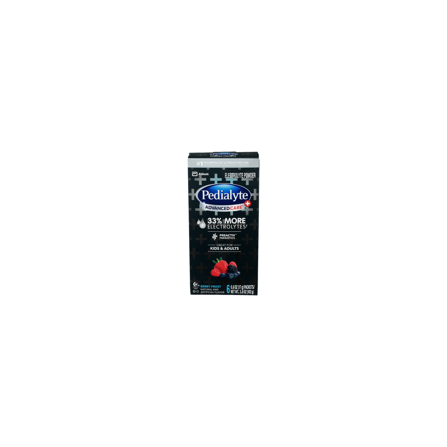 Pedialyte Advanced Care Berry Frost Advanced Care Electrolyte Powder - 0.6 Ounce - 6 Count Image 1 of 4