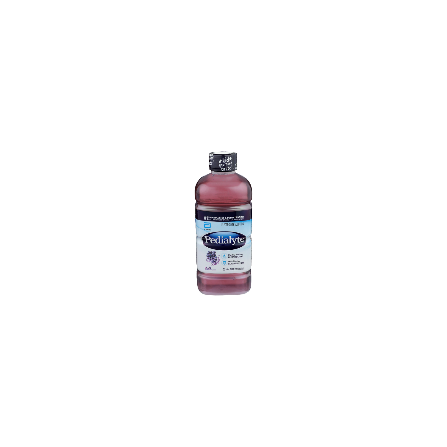 Pedialyte Grape Electrolyte Solution - 33.8 Fluid Ounce Image 1 of 4