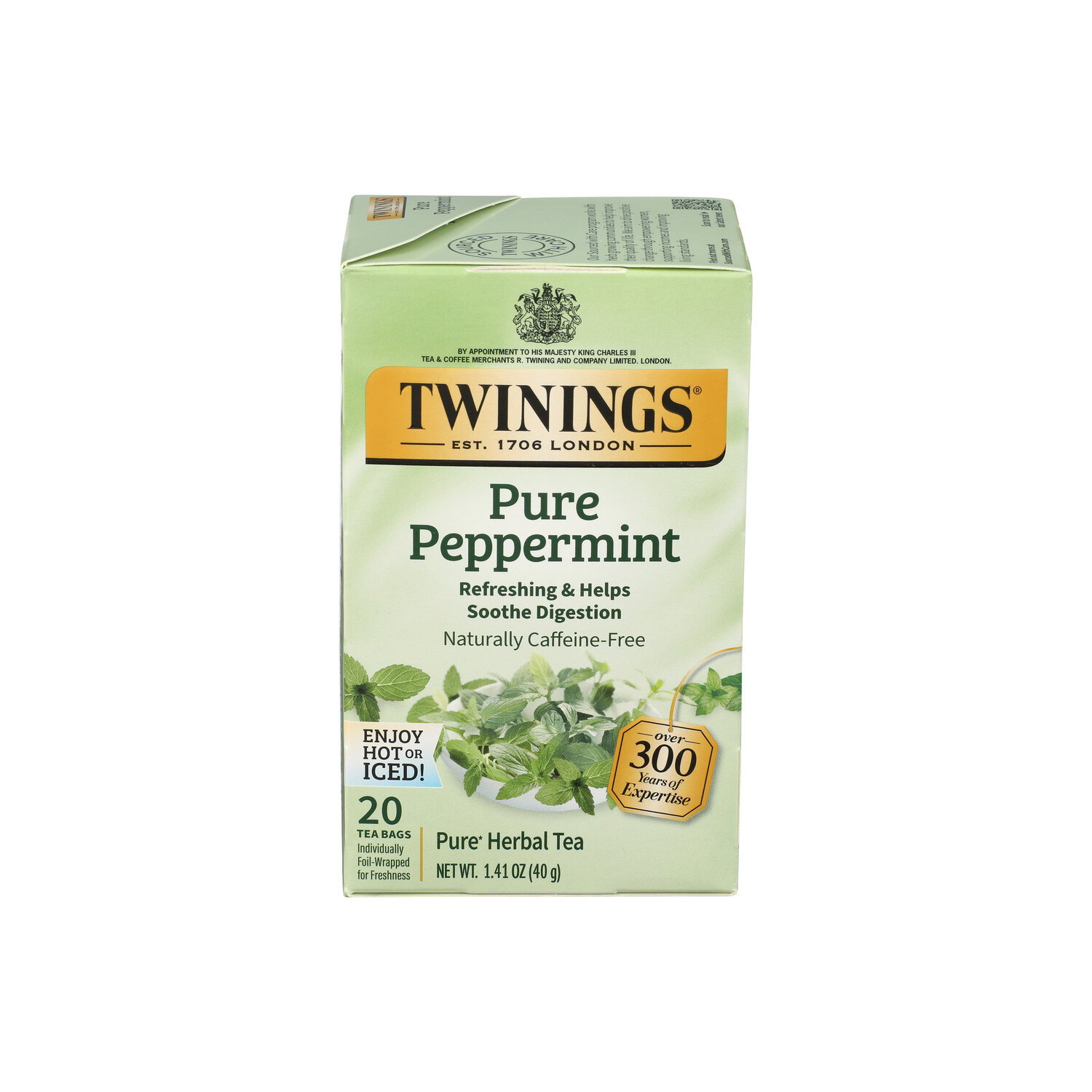 Twinings Of London Herbal Tea Pure Peppermint Bag - 0.071 Ounce - 20 Count Image 1 of 3