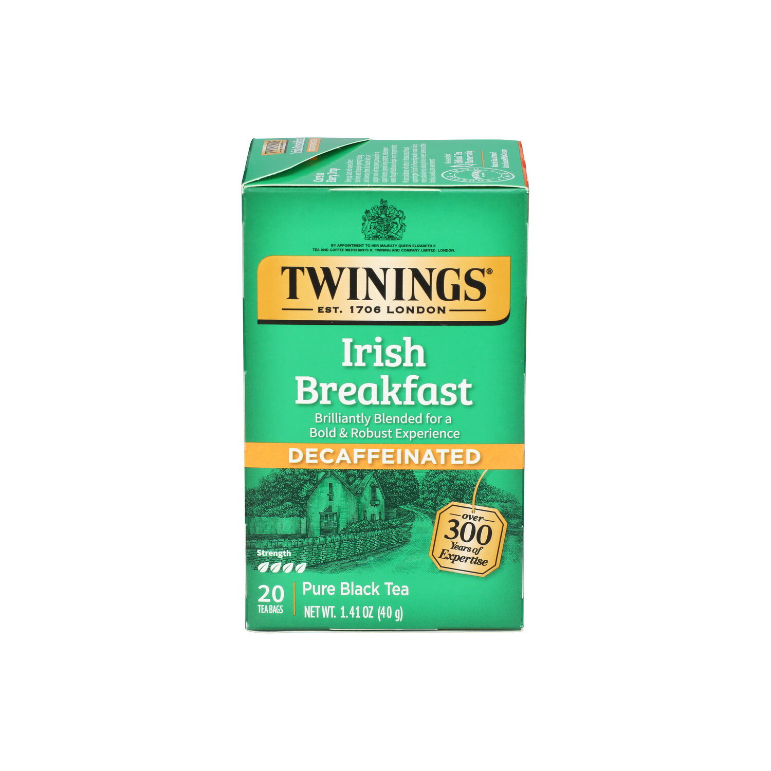 Twinings Of London Black Tea Bag Decaffeinated Irish Breakfast - 0.071 Ounce - 20 Count Image 1 of 3
