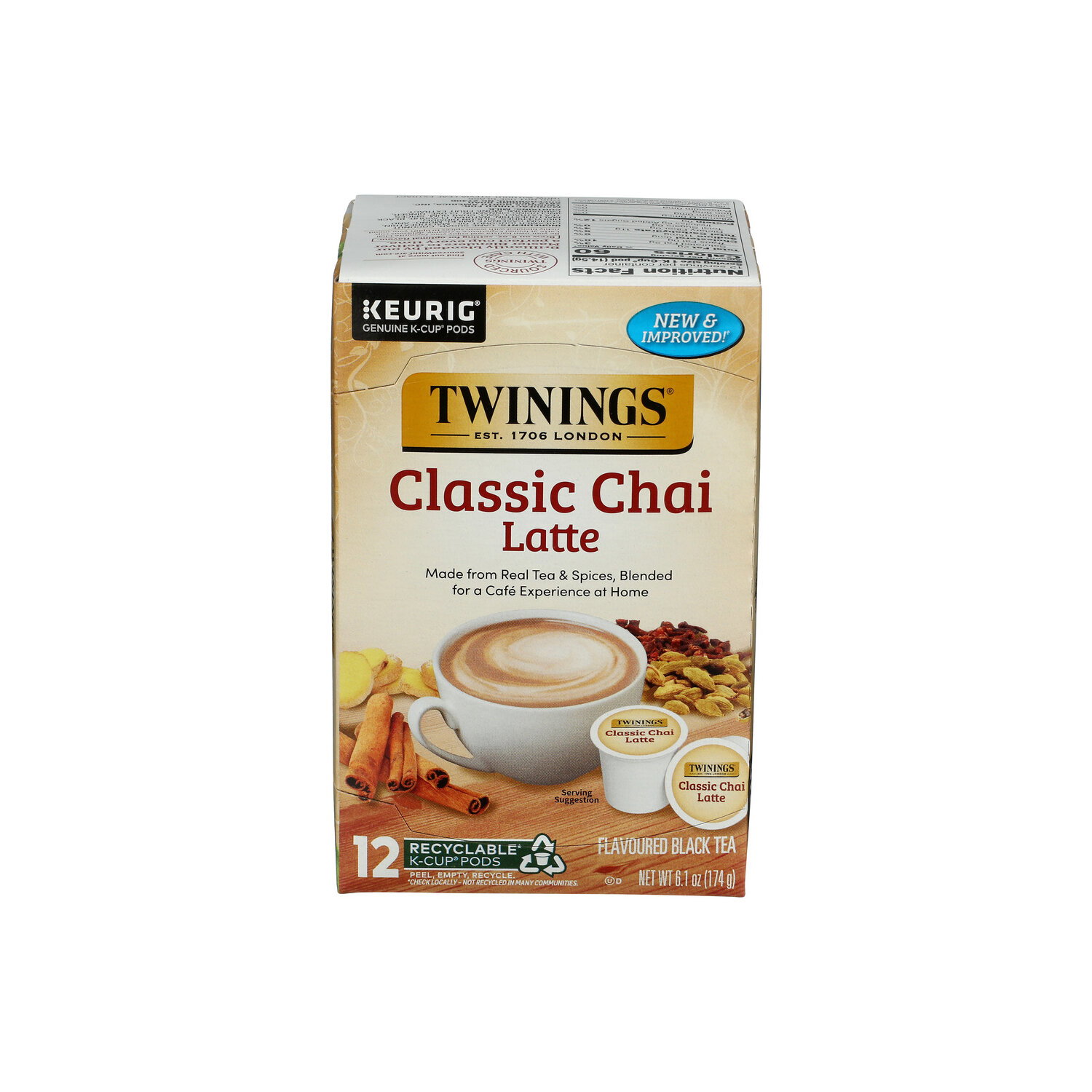 Twinings Of London Chai Latte Kcup - 0.508 Ounce - 12 Count Image 1 of 4