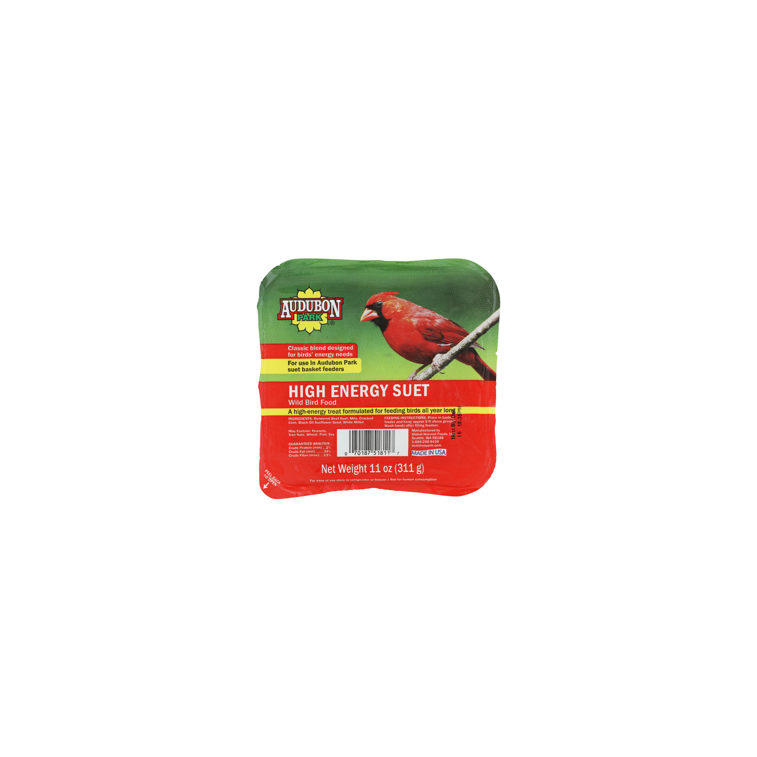 Audubon Park High Energy Suet Wild Bird Food - 11 Ounce Image 1 of 4