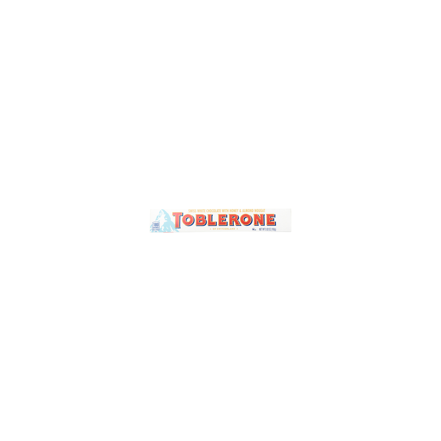 Toblerone Honey & Almond Nougat Swiss White Chocolate - 3.52 Ounce Image 1 of 4