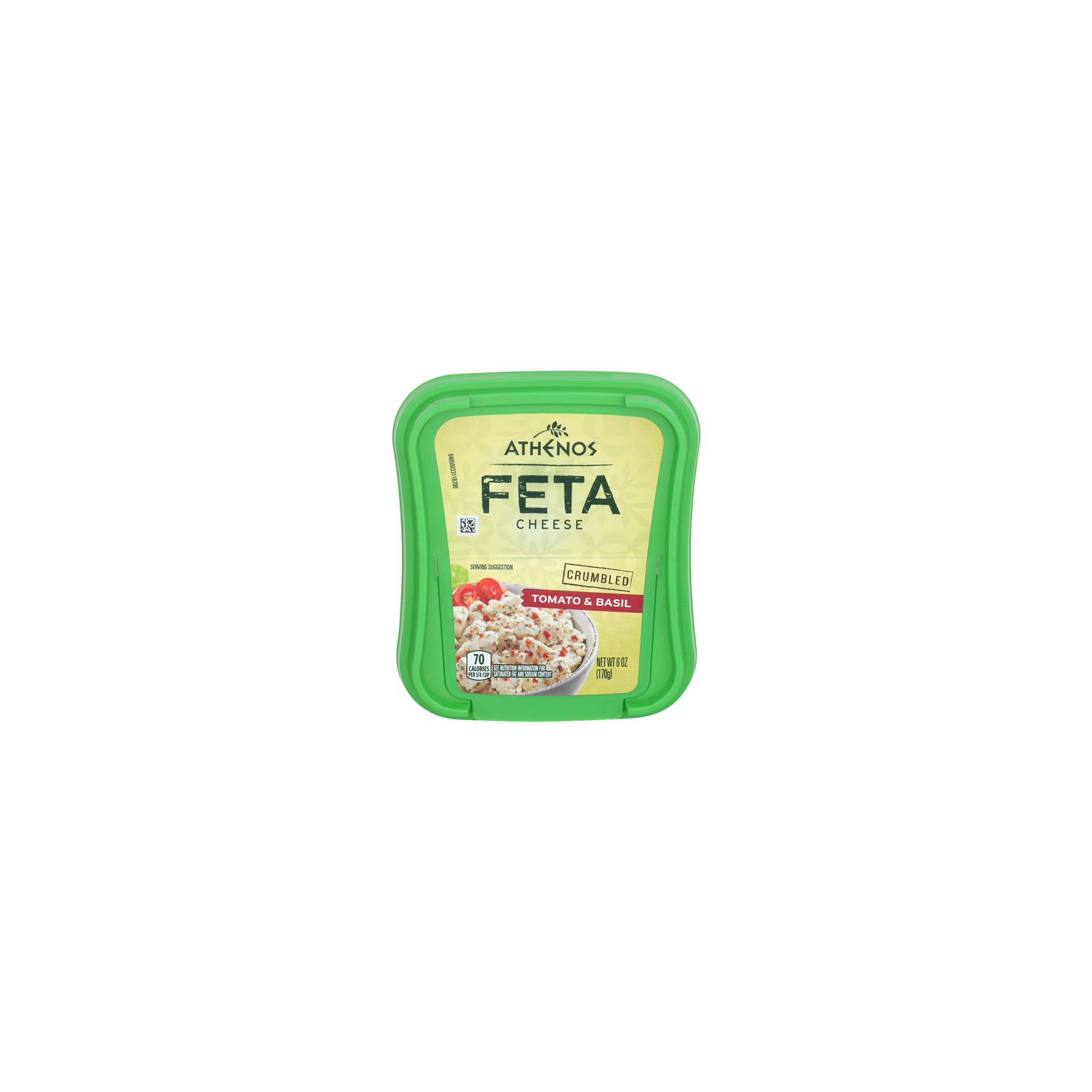 Athenos Feta Cheese Tomato & Basil Crumbled - 6 Ounce Image 1 of 4