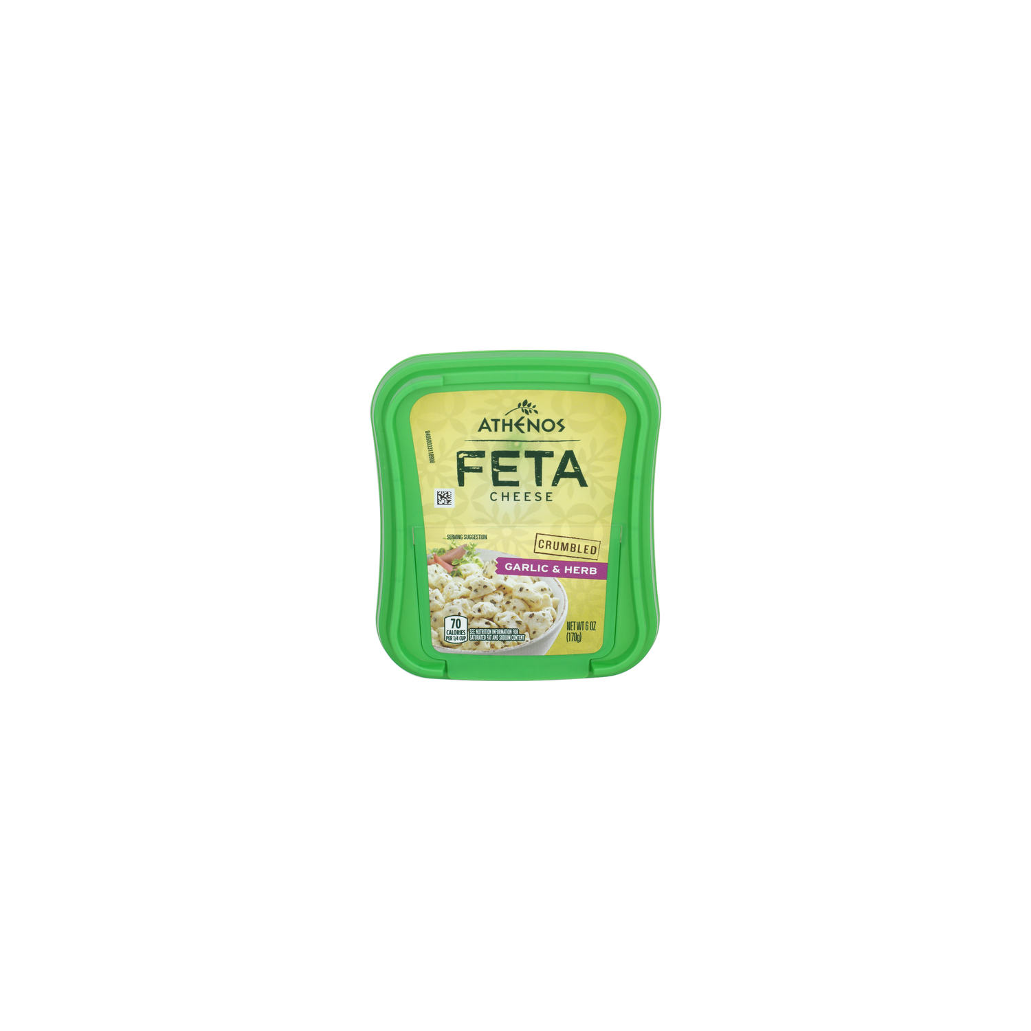 Athenos Feta Cheese Garlic & Herb Crumbled - 6 Ounce Image 1 of 4