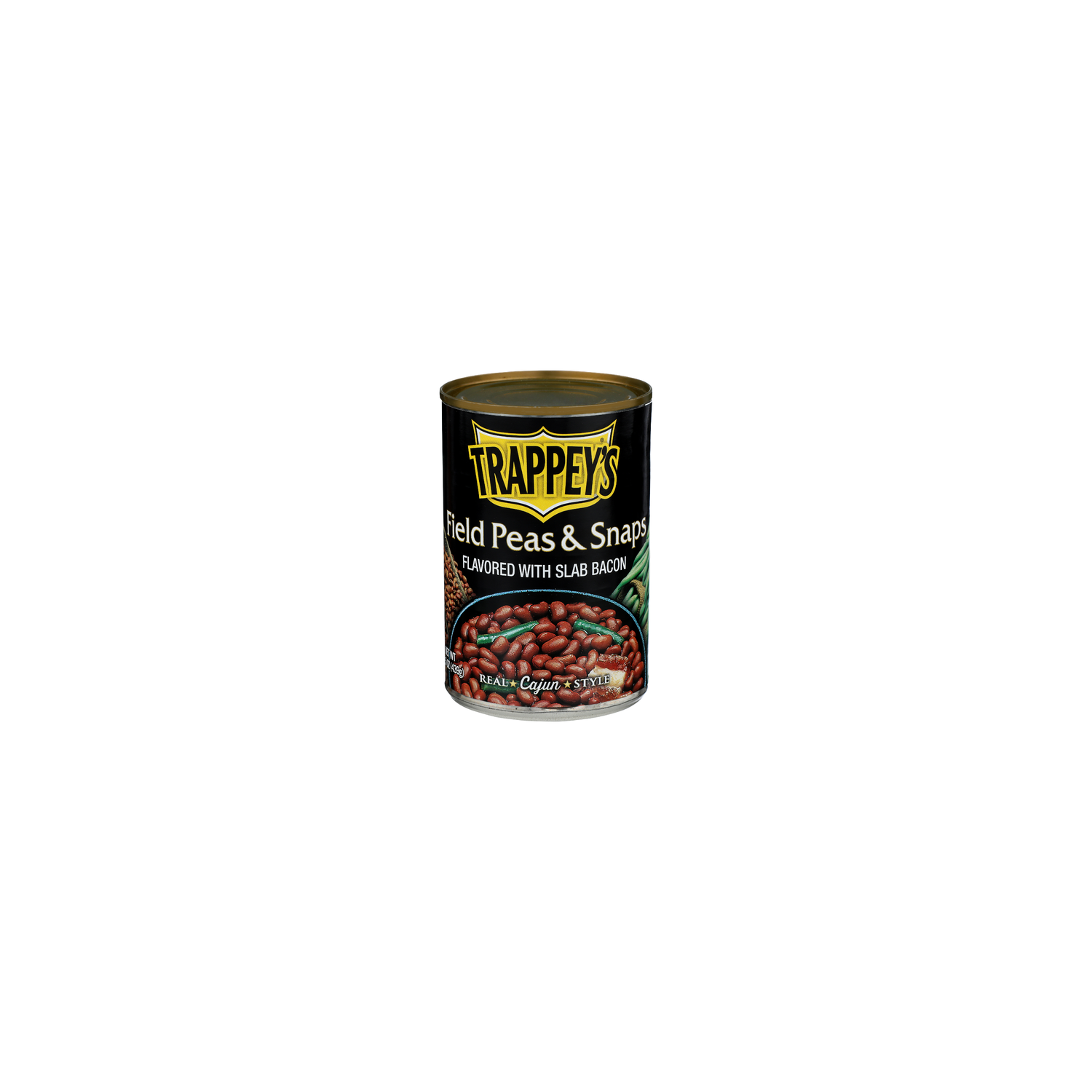 TRAPPEY's Flavored With Slab Bacon Field Peas & Snaps - 15.5 Ounce Image 1 of 4