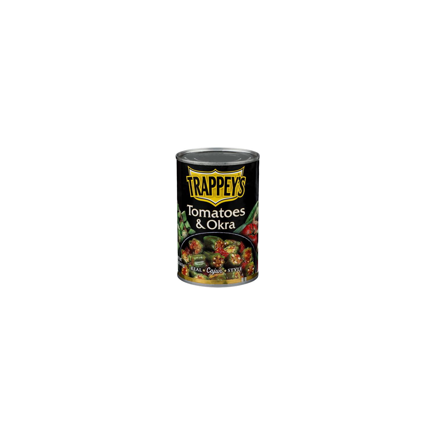 TRAPPEY's Tomatoes & Okra - 14.5 Ounce Image 1 of 4