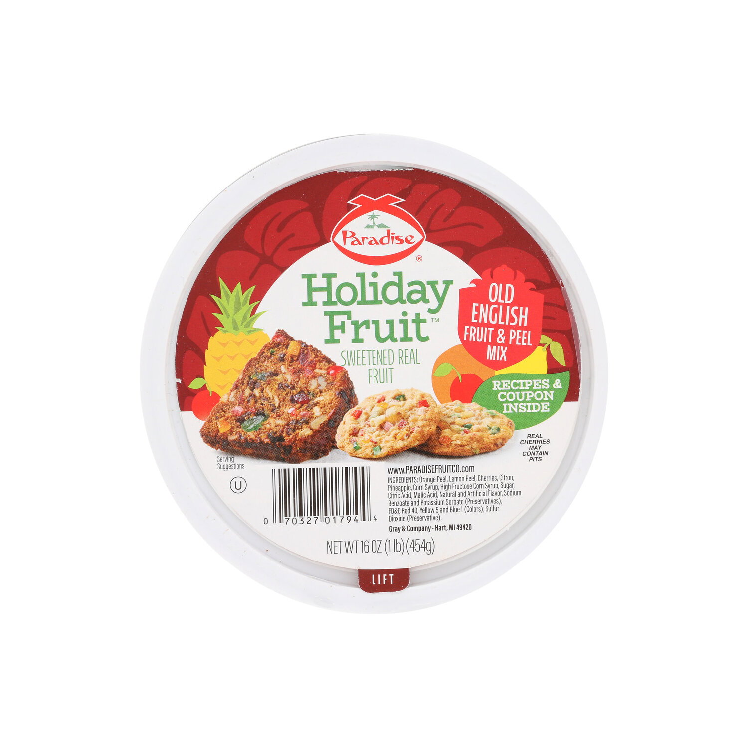 Paradise Candied Old English Fruit & Peel Mix Holiday Fruit - 16 Ounce Image 1 of 2