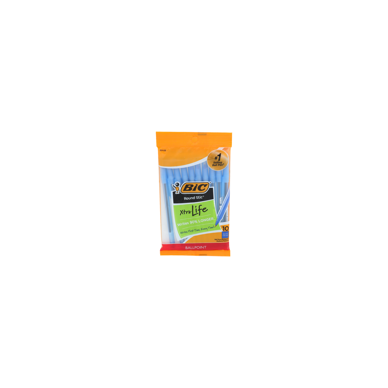Bic Round Stic Ballpoint Blue Ink - 10 Count Image 1 of 2