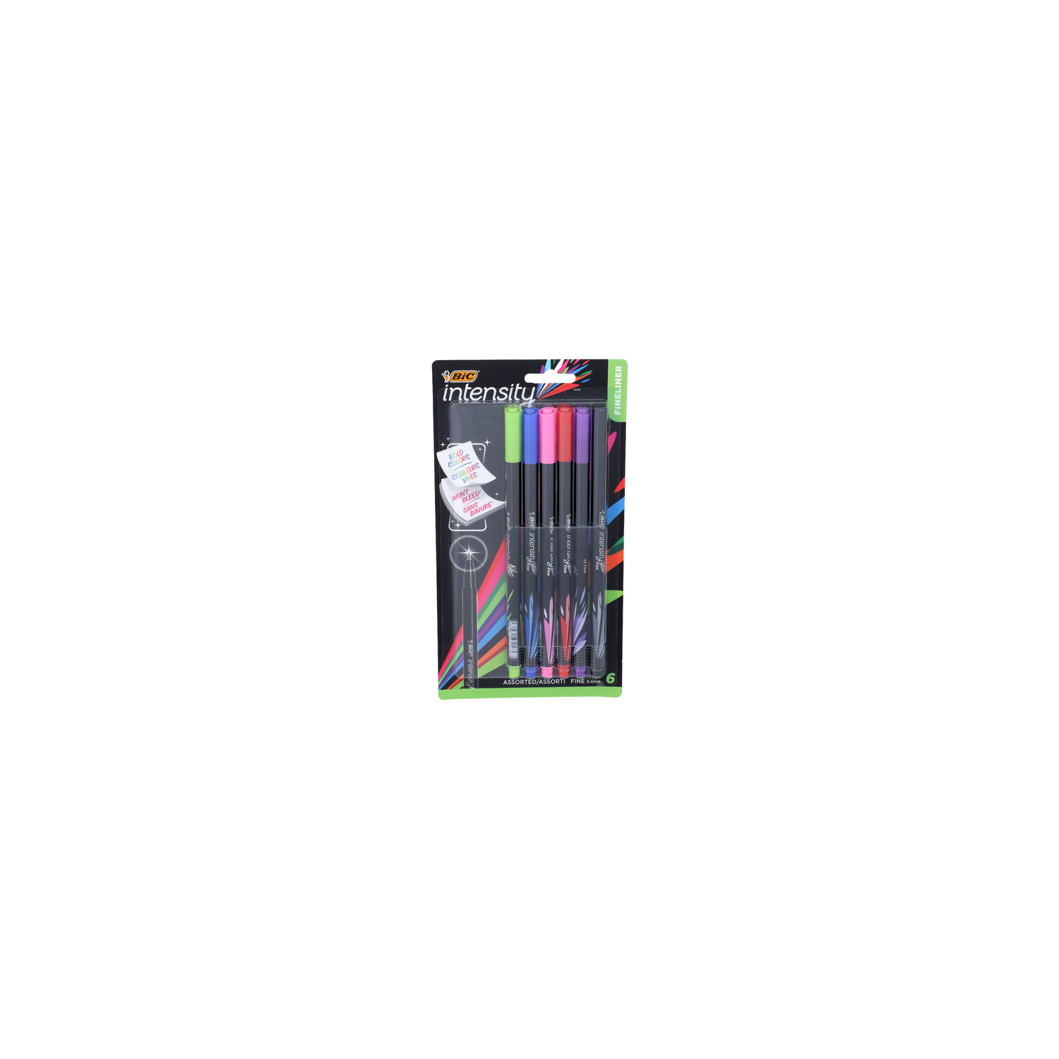 Bic Intensity Fine Assorted Fineliner - 6 Count Image 1 of 2
