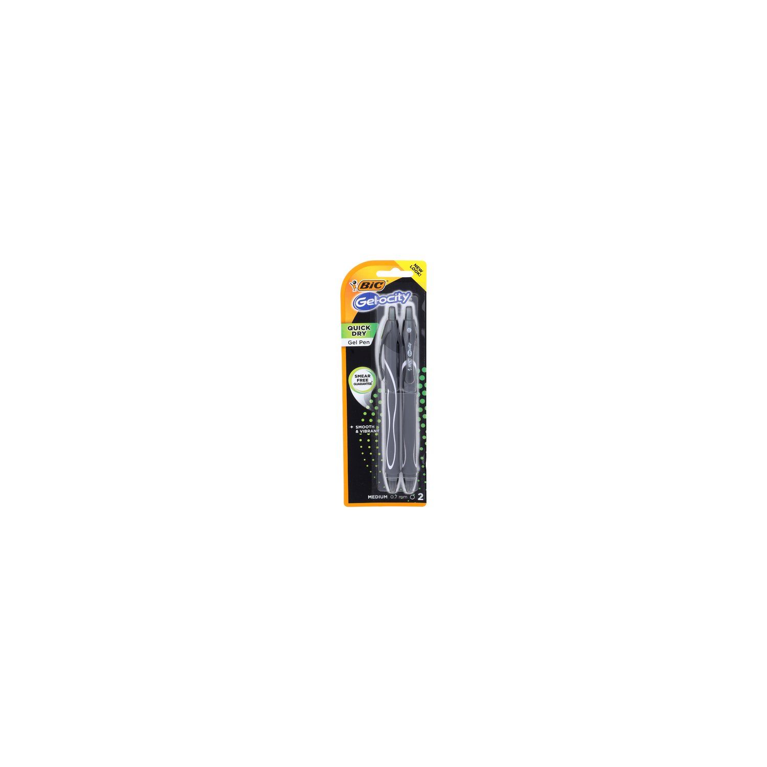 Bic Gel-Ocity Medium Black Ink Quick Dry Gel Pen - 2 Count Image 1 of 2