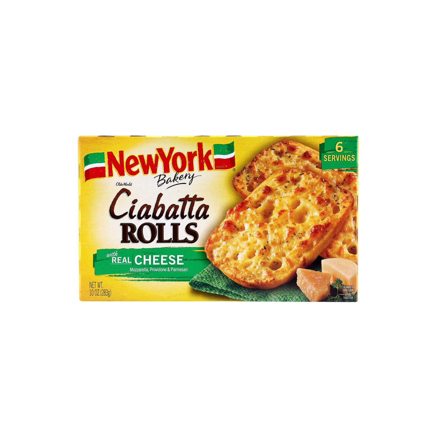 New York Bakery Cheese Ciabatta Rolls - 10 Ounce Image 1 of 4