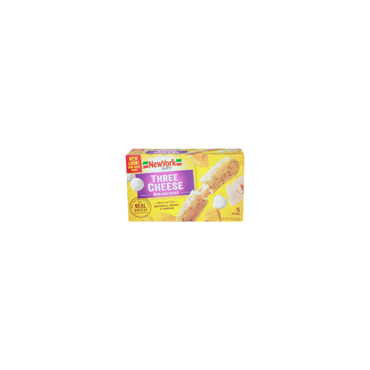 New York Bakery Real Cheese Three Breadsticks - 2.58 Ounce - 5 Count Image 1 of 4
