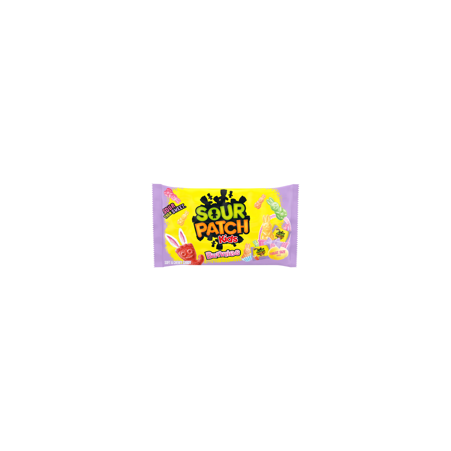 Sour Patch Kids Sour Patch Kids Assorted Bunnies Soft & Chewy Easter Candy, 18 Snack Packs - 7.94 Ounce Image 1 of 3