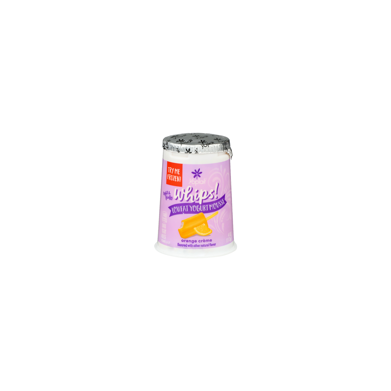 Yoplait Whips! Orange Creme Light & Fluffy Lowfat Yogurt Mouse - 4 Ounce Image 1 of 4