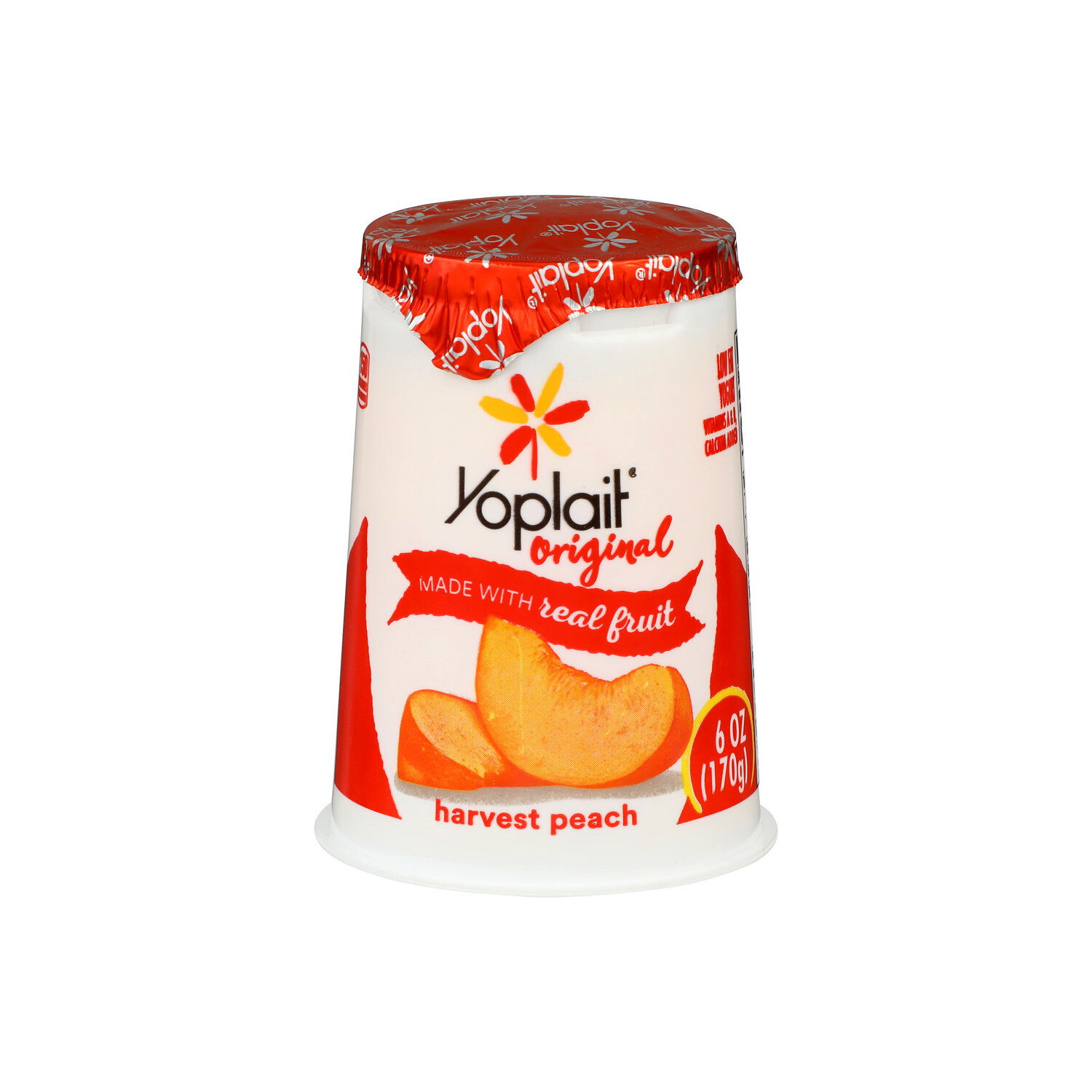 Ｏigurt YOPLAIT Original Harvest Peach Low Fat Yogurt - 6 Ounce - Super 1