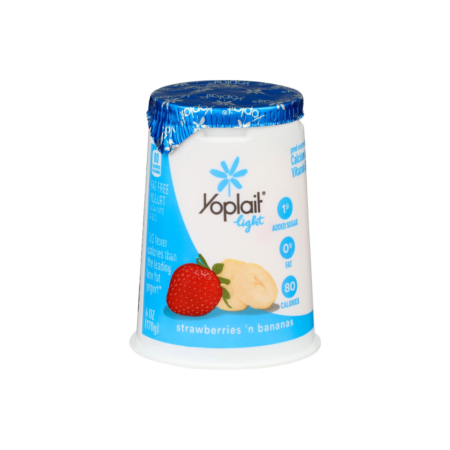 YOPLAIT Light Strawberries 'n Bananas Fat Free Yogurt - 6 Ounce Image 1 of 4