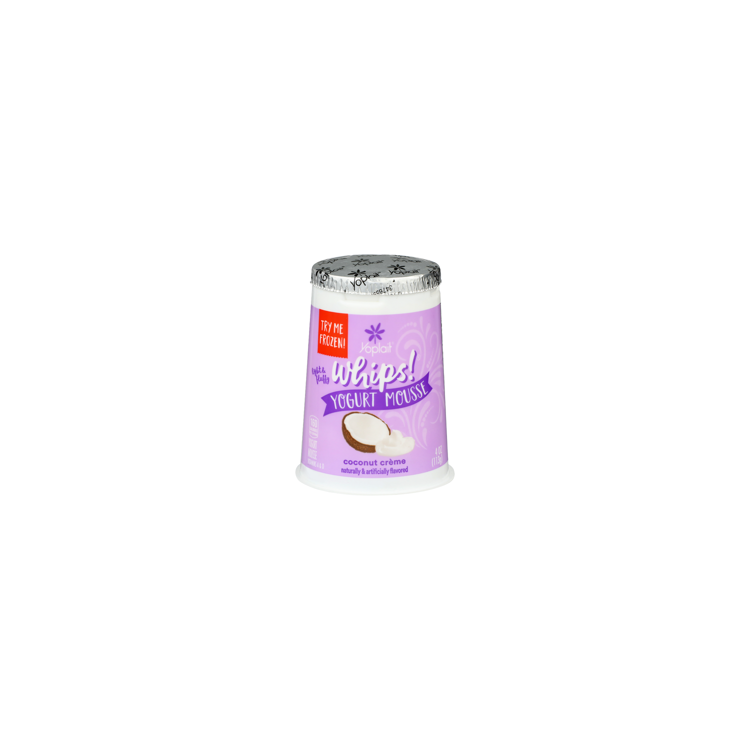 Yoplait Whips! Coconut Creme Light & Fluffy Yogurt Mousse - 4 Ounce Image 1 of 4