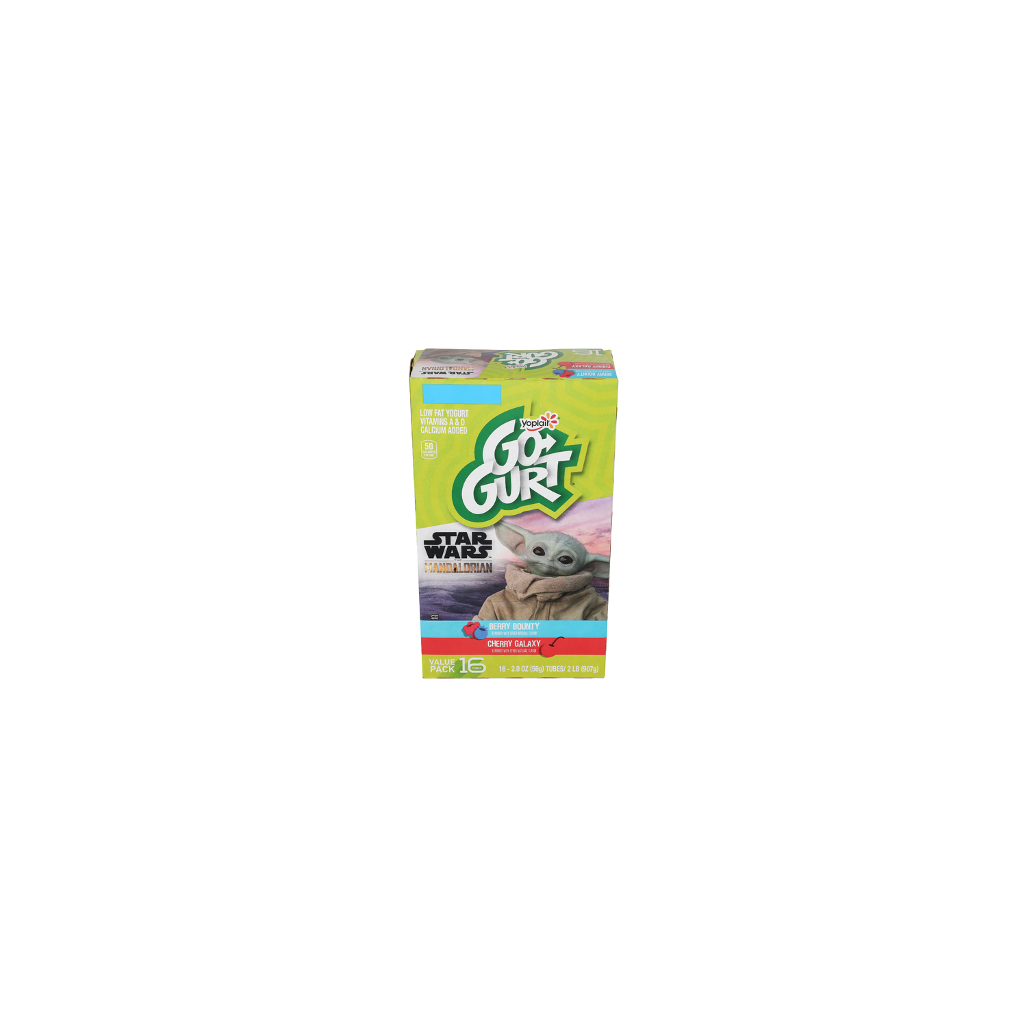Yoplait Go Gurt Berry Bounty Cherry Galaxy Star Wars The Mandalorian - 0.125 Ounce - 16 Count Image 1 of 4