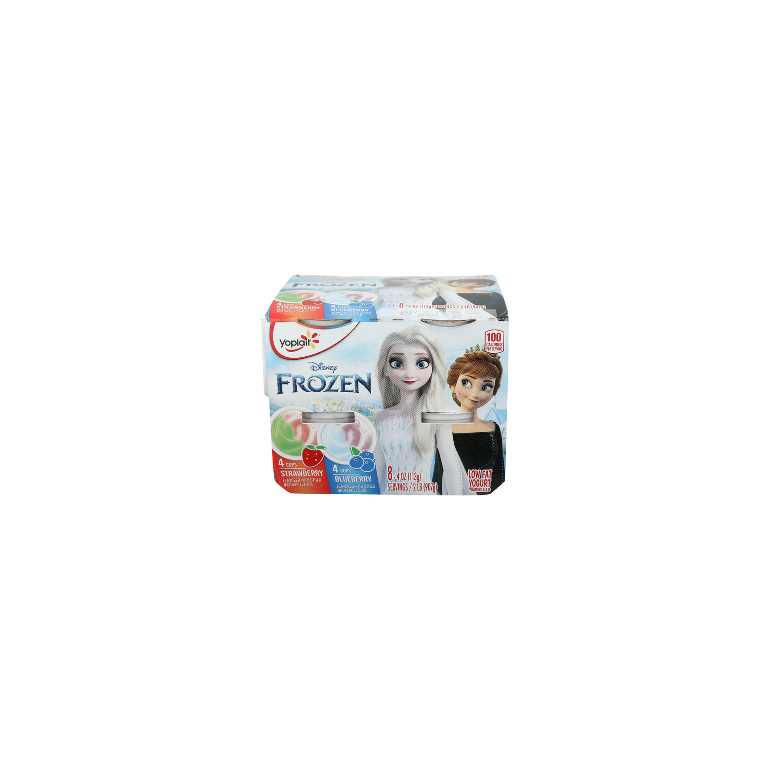 Yoplait Strawberry Blueberry Low Fat Yogurt - 4 Ounce - 8 Count Image 1 of 4