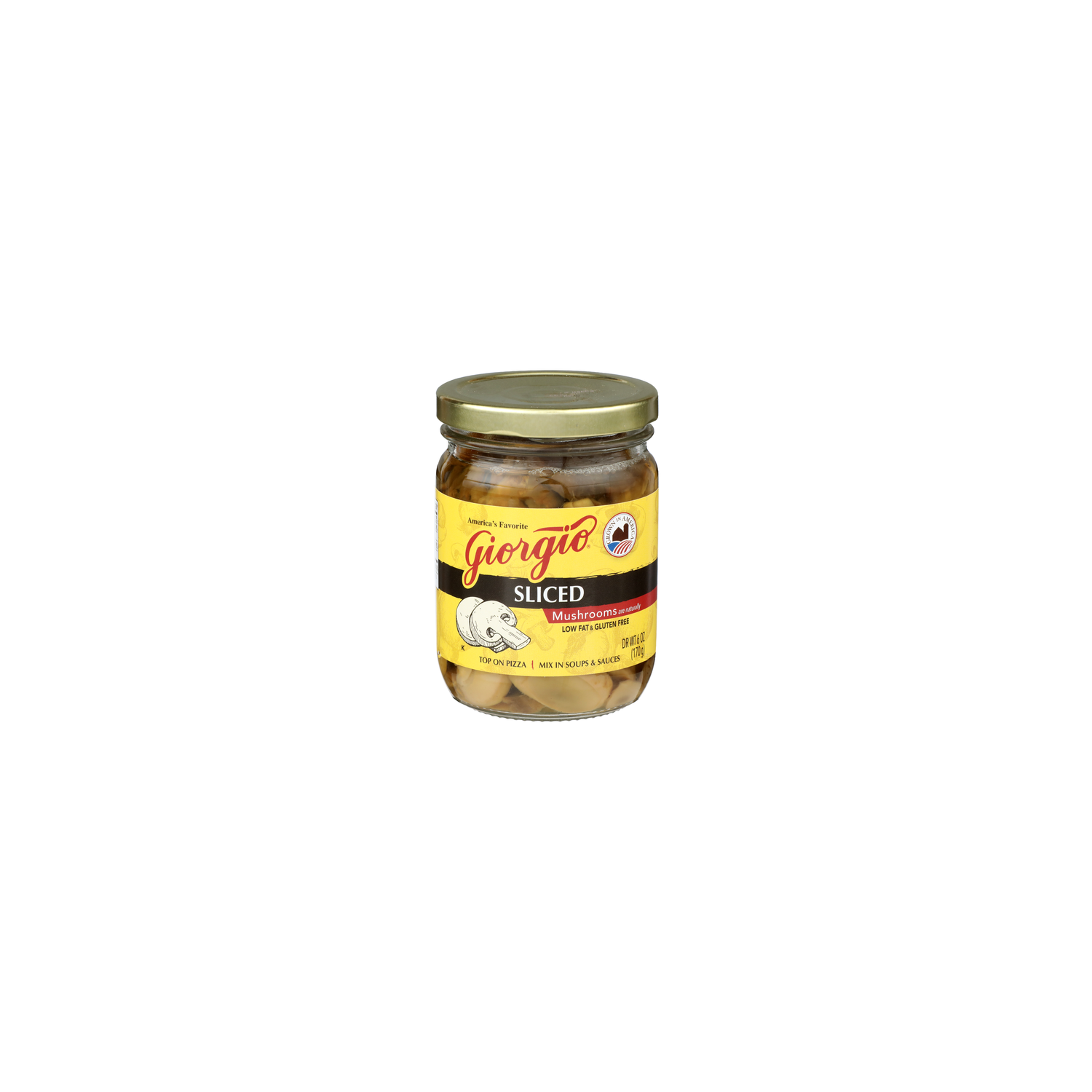 Giorgio Sliced Mushrooms - 6 Ounce Image 1 of 4